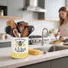 BOXJINCO Bee Kitchen Decor, 6.5inch Ceramic Utensil Holder with Bee