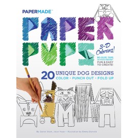 Paper Pups 3-D Coloring!