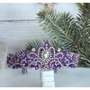 50th Birthday Sash and Tiara for Women Purple 50 Fabulous