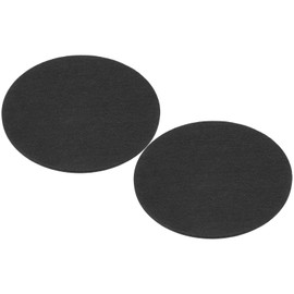 PATIKIL 11" Diameter Adhesive Non-Slip Backed Felt, 2 Pcs 5mm Thickness Round Lamp Base Anti-Slip Mat Anti-Scratch Pad for Lamp Bases, Black