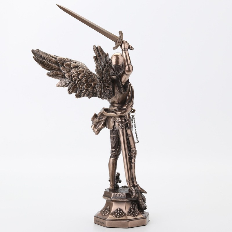 Veronese Design 11 3/8 inch Mont St Michel Archangel Saint