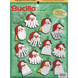 Bucilla Santa Beards Felt Applique Ornament Kit 84072