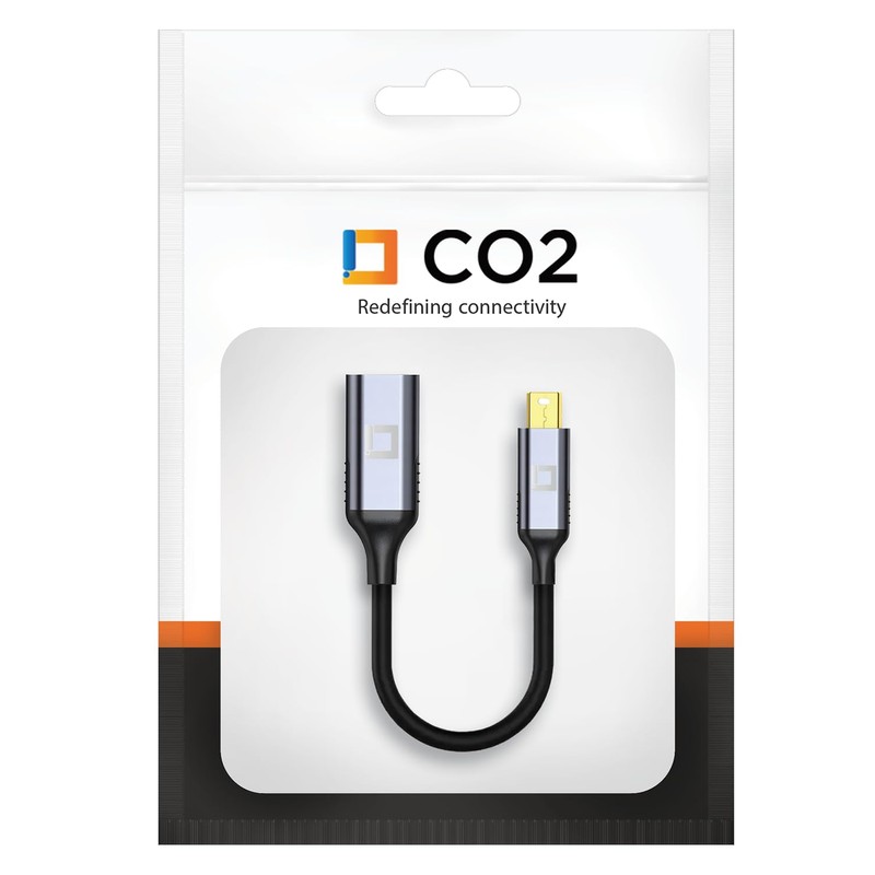 CO2 Mini DisplayPort to DisplayPort Adapter, Mini DP Display Port