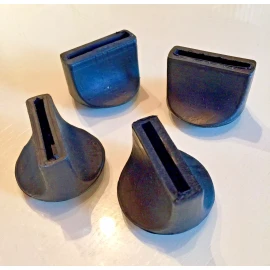 PALAZZETTI modern classics REPLACEMENT RUBBER FEET set of 4 for LC Chaise lounge MADE IN ITALY