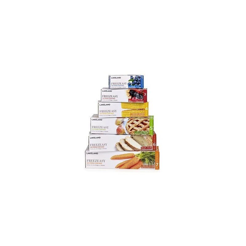 100 Lakeland Flat Freezeasy Food Freezer Bags 25cm x 38cm