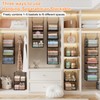 Sonyabecca 5-Tier Hanging Closet Organizer – Black Closet Storage Shelves