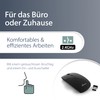 MediaRange optische 3-Tasten Funk-Maus, geräuscharm, schwarz-glänzend