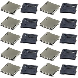 Spring Loaded Push/Push Micro SD Transflash Memory Card Socket Slot 20Pack