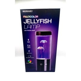 Merkury Innovations Jellyfish Lamp Motion & Multicolor Leds - Easy Mode Switching, USB Powered - 9"