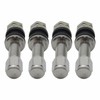 New 4X TR48 Bolt On Tire Valve Stem Chrome Metal