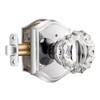 Dllween Polished Chrome Glass Door Knobs, Crystal Door Knob Interior