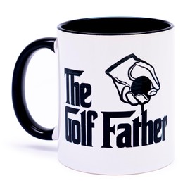 decorluxes Golf Gifts for Dad 11oz Ceramic Mug, Best Dad by Par Mug, Funny Golf Gift for Men, Husband, Gifts for Father’s Day, Birthday (Design 2)