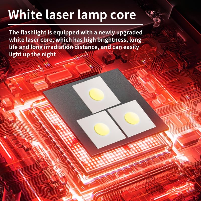 WARSUN Mini Spinning Flashlight 1000 Lumens – Rechargeable USB-C, Durable