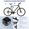 Cruxer Bike Alarm USB Rechargeable Wireless Anti-Theft Vibration Alarm,110db Volume