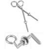 QWORK Eye Bolts, 10 Pack 1/4" x 4" Stainless Steel
