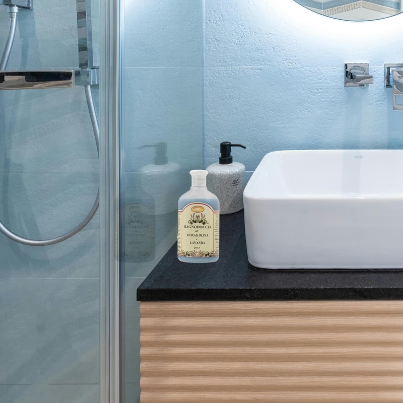 Duschbad mit Olivenöl und Lavendel, Körperbad, Duschgel, Naturdusche, 1 Stück