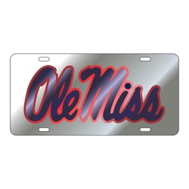 Craftique Mississippi Tag (Laser SIL RED/Navy OLE Miss (24016))
