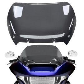 12'' Windshield Windscreen Wind Splitter Compatible with Harley Road Glide CVO FLTRXSE 2023-2025 CVO ST FLTRXSTSE FLTRX 2024 (Dark Gray)