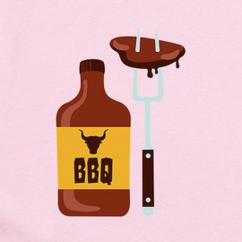 CafePress Barbeque Sauce Meat BBQ Body Suit Cute Infant Bodysuit Baby Romper Petal Pink