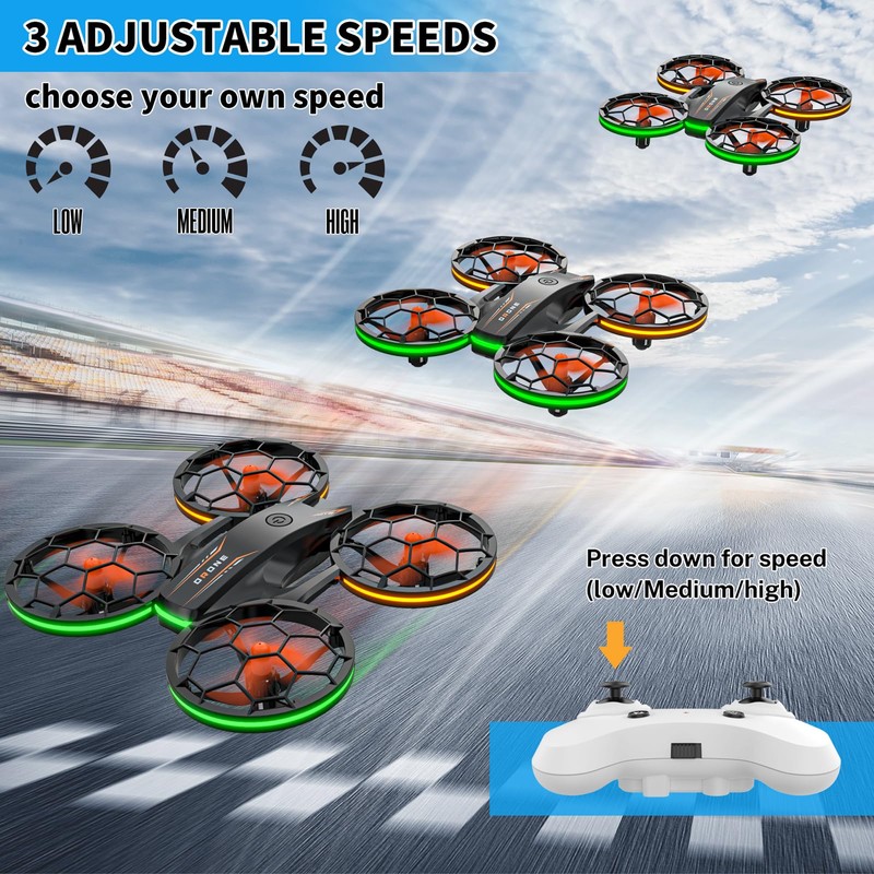 Drones - RC Drone with Auto Hovering and Headless Mode,