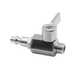 Beduan Air Quick Conect Plug Hose Fittings Ball Valve, Stainless Steel 1/4 Inch NPT Male Air Coupler Plug Compressor Shut Off Vavle