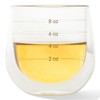 Uba Portion Control Wine Glasses - Built-in Measurements, Double Wall