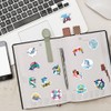 Bifarde 60Pcs Cute Cartoon Dolphin Stickers - Vinyl Waterproof Aesthetic