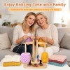 Coopay Double Yarn Holder Magnetic, Wooden Yarn Holder for Crochet