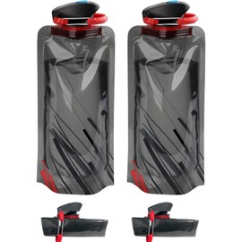 PVFZXS Foldable Drinking Bottle, Pack of 2, 700 ml Drinking Bottle, Foldable Water Bottle, Foldable Water Bottle, Foldable Water Bottle, Foldable Water Bottle