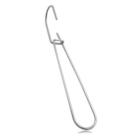 Tsudoku 24 Pcs 7.3 Inch Metal Pattern Hooks Sewing Pattern Making Hanging Hanger Silver