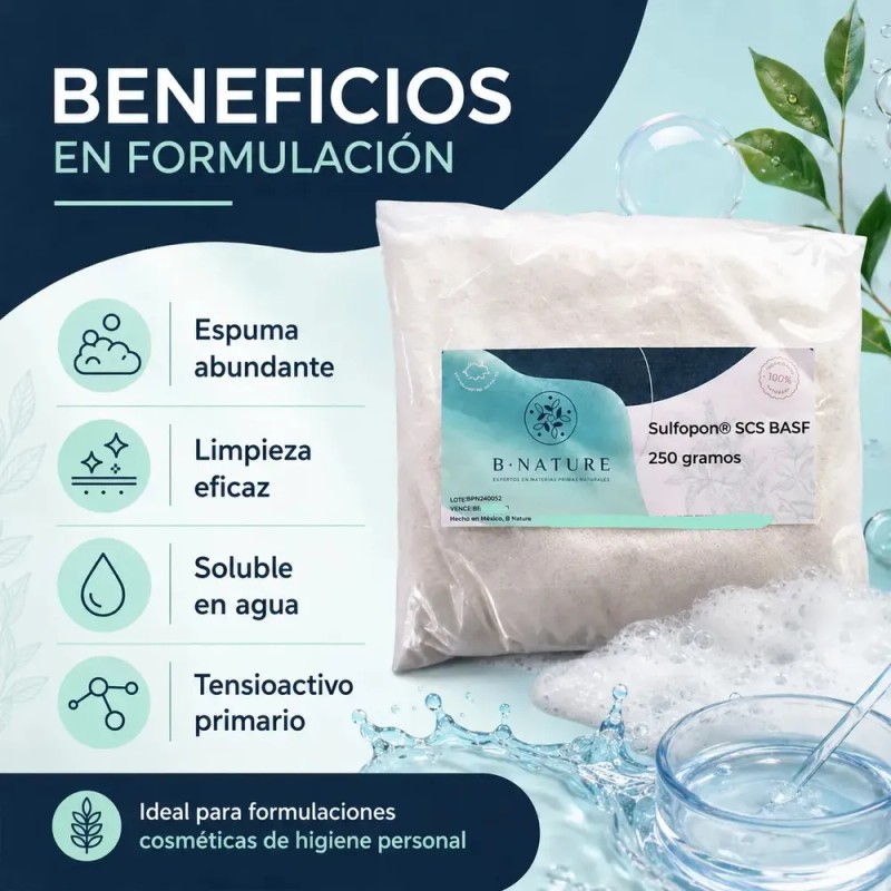 Sulfopon SCS Tensoactivo B Nature Shampoo Sólido 250 g Basf