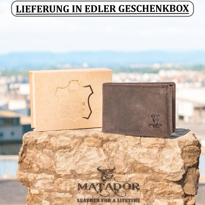 Matador Small Wallet 559, dark brown, S, Retro