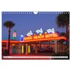 American Motels Nostalgia with Neon Wall Calendar 2026 DIN A4