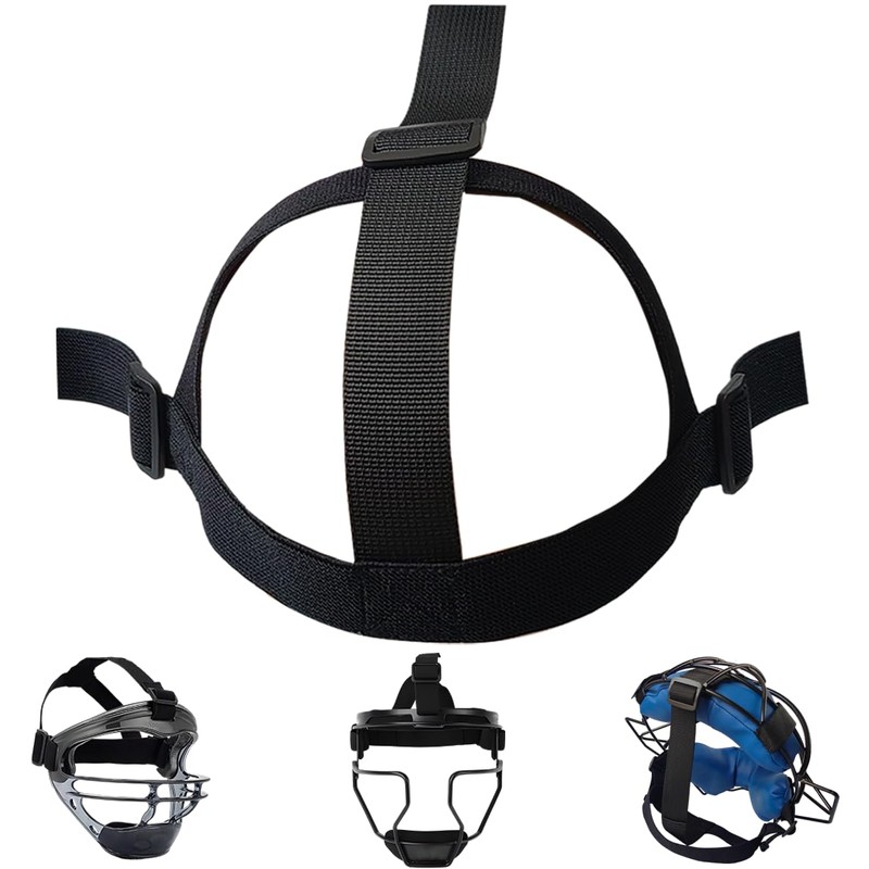 2PCS Elastic Catcher Mask Harness Replacement, Adjustable Strap for Baseball