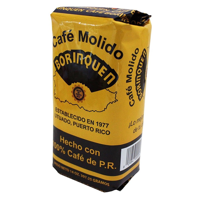 Cafe Molido Borinquen Pure Ground Coffee From Puerto Rico Mountains