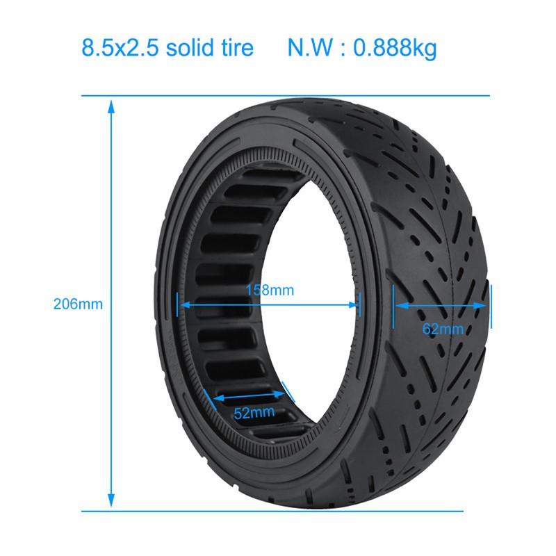8.5x2.5 Inch Electric Scooter Solid Tire Inner Honeycomb Solid Tire