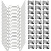 Merriway BH05781 (100 Pcs) Stainless Steel Z-Lap and W-Type Greenhouse