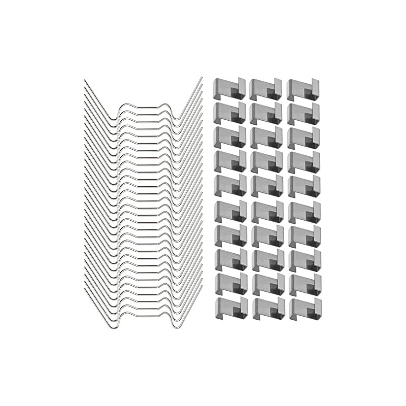 Merriway BH05781 (100 Pcs) Stainless Steel Z-Lap and W-Type Greenhouse