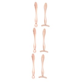 FOMIYES 6pcs Eye Mask Massage Stick Facial Cosmetic Spoon Beauty Tools for Women Portable and Safe