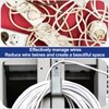 Gisafai 10 Pcs 4 Inch Cable Support J-Hook, Garage Hooks