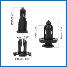 A ABSOPRO 20pcs Bumper Engine Cover Fender Clip Push Type Retainer 909140007 Item Replacement