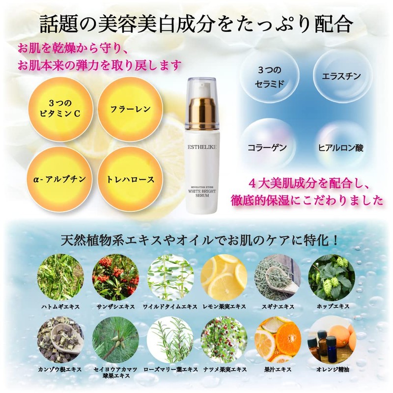 Esterike [Placenta Serum] Beauty Essence Lotion, 1.0 fl oz (30