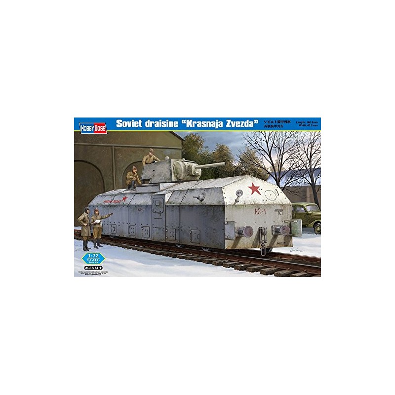 Hobbyboss 1:72 Scale Russian Armoured Train Assembly Kit