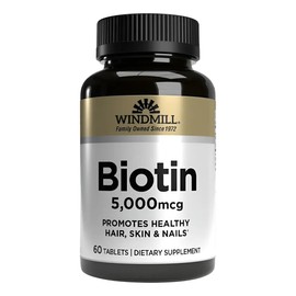 Biotina 5,000 Mcg 60 Tabs Windmill Es