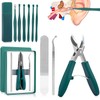9 Pcs Kit De Cortaúñas para Pies y Limpieza de