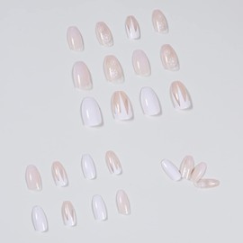 Christmas Press on Nails Short Coffin Fake Nail Snowflake Flame Full Cover Stick on Nail Winter Xmas White Press on Nails False Nails for Women Girls 24Pcs…