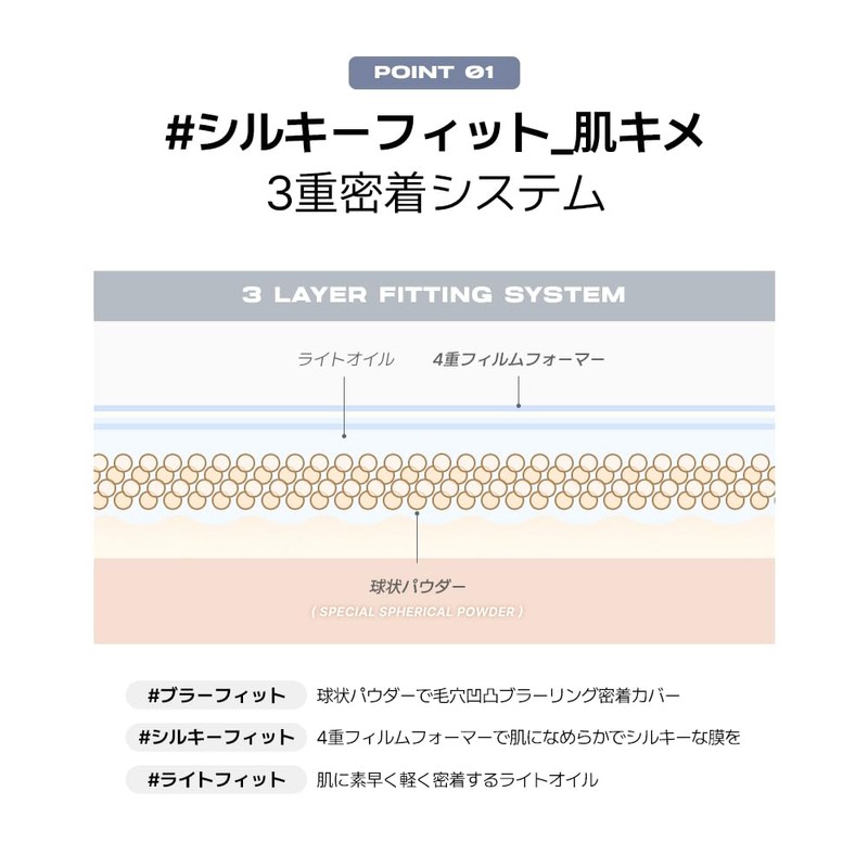 About Tone Skin Layer Fit Foundation #23 Natural 1.0 fl