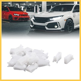 REPAIROCK 20Pcs White Car Instrument Panel Dashboard Plastic Retainer Clip Auto Replacement Parts