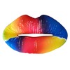 iscream Giant Kiss 4 U 29.5" x 23" Rainbow Lips