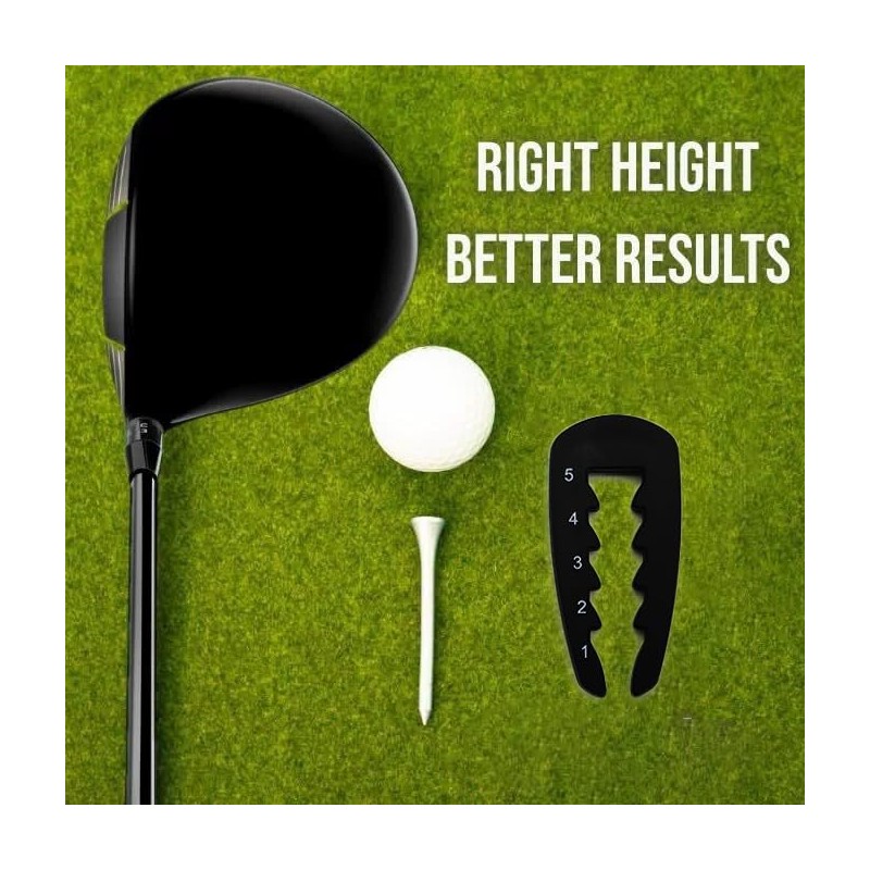 Adjustable Golf Tee Height Tool Accessory Portable Exercise Practical Precision